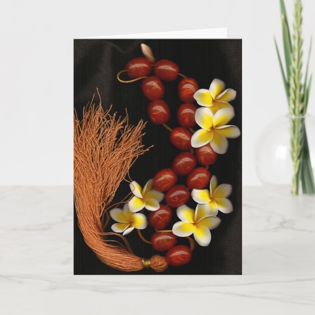 Tarjeta De Agradecimiento Gotas y flores (Anverso)