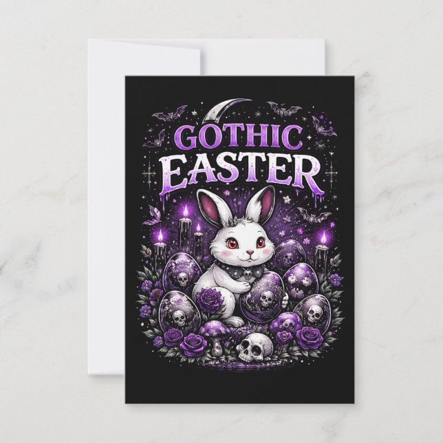 Tarjeta De Agradecimiento Gothic Easter (Anverso)