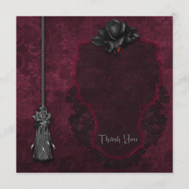 Tarjeta De Agradecimiento Gótico gracias