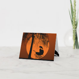 Tarjeta De Agradecimiento Gótico-Horror Baby Shower