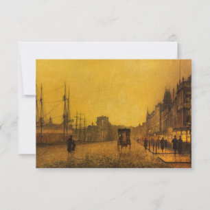 Tarjeta De Agradecimiento Gourock Dock, Glasgow por John Atkinson Grimshaw