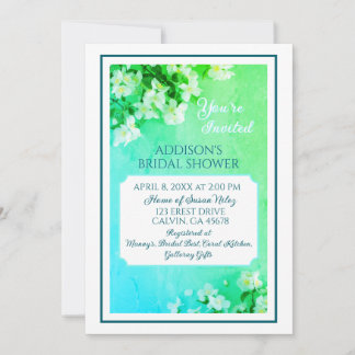 Tarjeta De Agradecimiento Graceful Beauty! Custom Bridal Shower Invitation