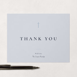 Tarjeta De Agradecimiento Gracia Cruz Mínima Religiosa