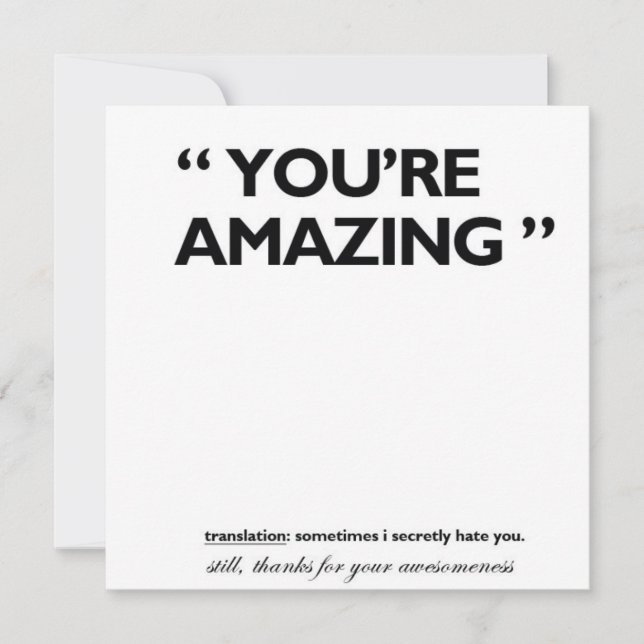 Tarjeta De Agradecimiento ¡Gracias! (Anverso)