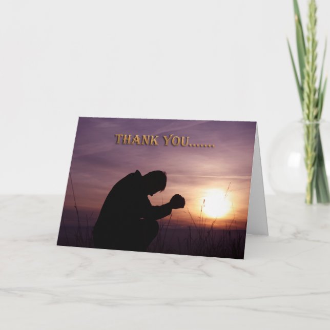 Tarjeta De Agradecimiento Gracias (Anverso)