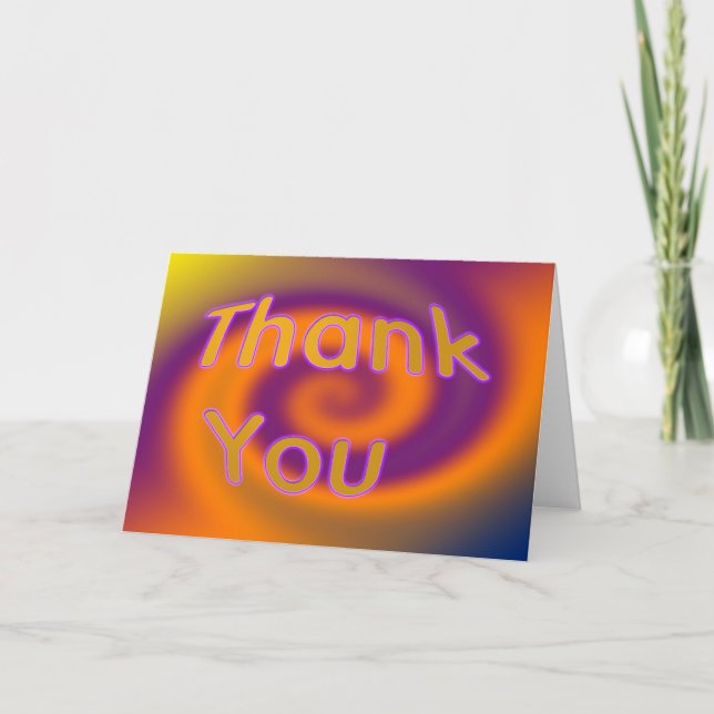 Tarjeta De Agradecimiento gracias (Anverso)