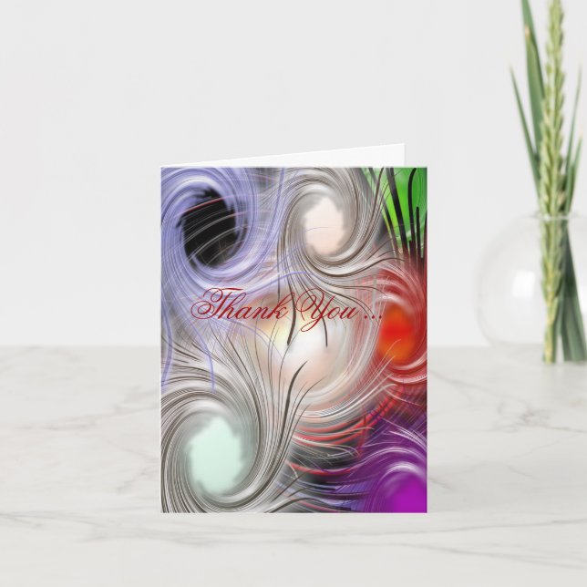 Tarjeta De Agradecimiento Gracias (Anverso)