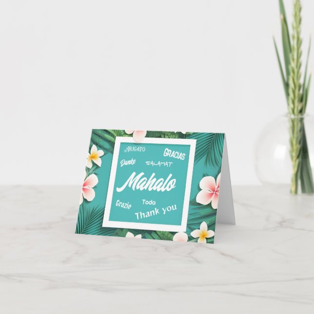 Tarjeta De Agradecimiento Gracias (Anverso)