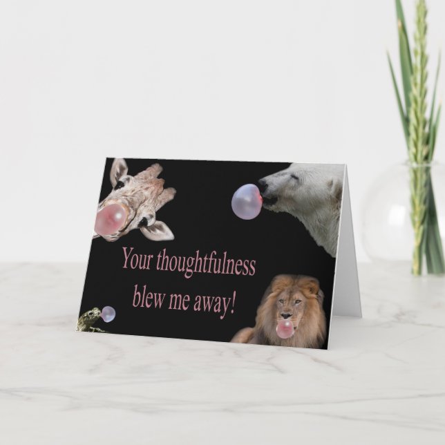 Tarjeta De Agradecimiento ¡Gracias! (Anverso)