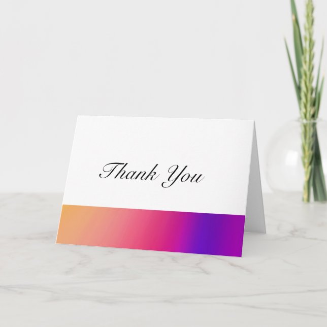 Tarjeta De Agradecimiento Gracias (Anverso)