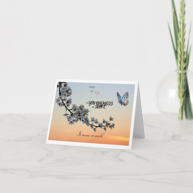 Tarjeta De Agradecimiento gracias  (Anverso)