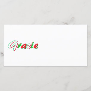 Tarjeta De Agradecimiento Gracias