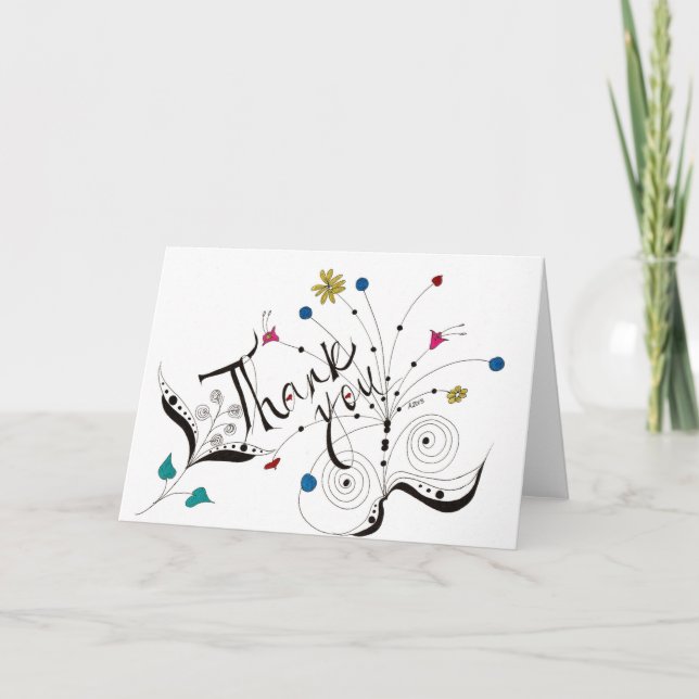 Tarjeta De Agradecimiento Gracias (Anverso)