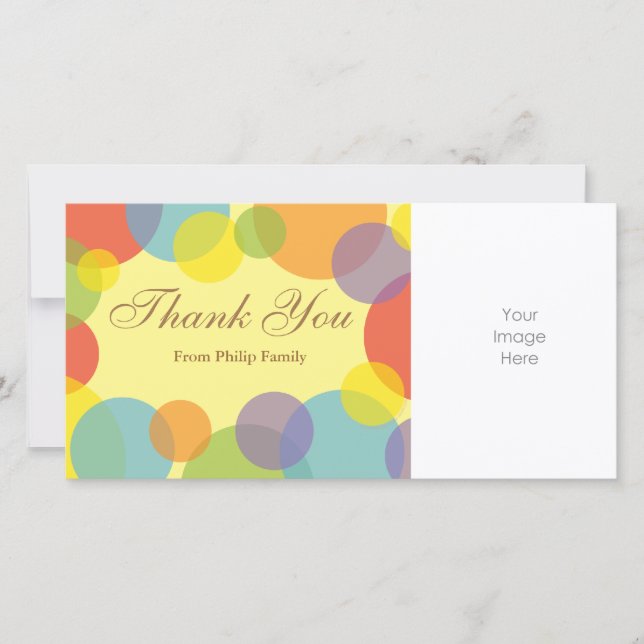 Tarjeta De Agradecimiento Gracias (Anverso)