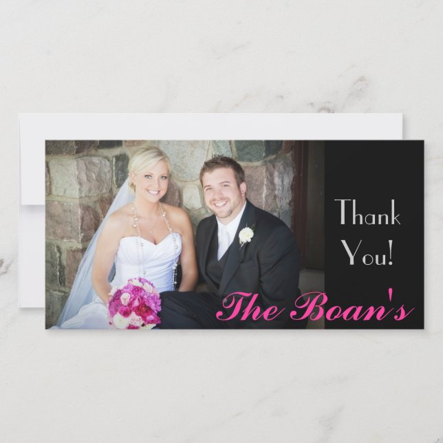 Tarjeta De Agradecimiento ¡Gracias! (Anverso)