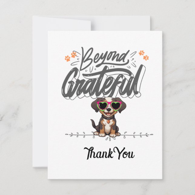 Tarjeta De Agradecimiento Gracias (Anverso)