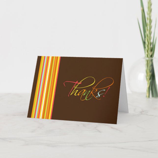 Tarjeta De Agradecimiento ¡Gracias (Anverso)