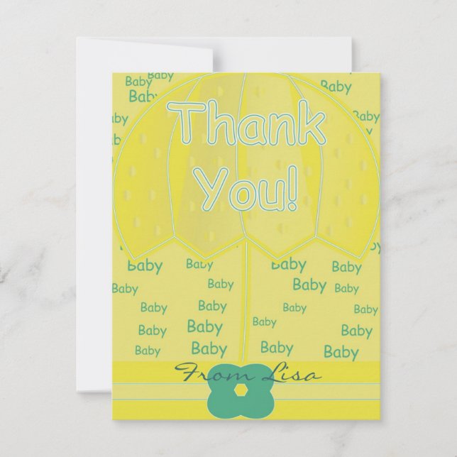 Tarjeta De Agradecimiento Gracias (Anverso)