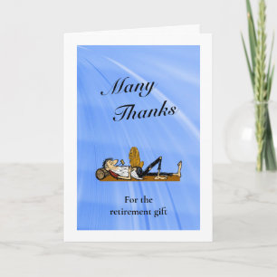 Tarjeta De Agradecimiento Gracias 4Retirement Gift Rip Van Winkle personaliz