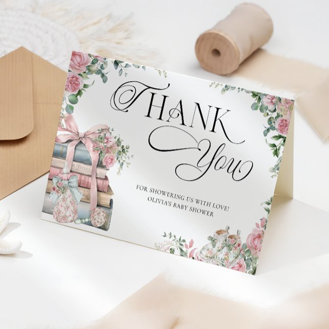 Tarjeta De Agradecimiento Gracias a Baby Shower, Chica de nuevos capítulos d (Subido por el creador)