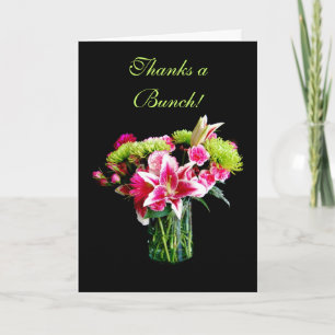 Tarjeta De Agradecimiento Gracias a Bunch, Stargazer Lily Bouquet
