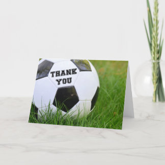 Tarjeta De Agradecimiento Gracias a Classic Soccer Ball