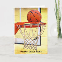 Gracias a entrenador de baloncesto