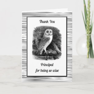 Tarjeta De Agradecimiento Gracias a la directora por ser tan sabia