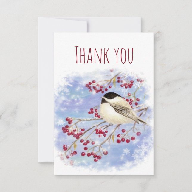 Tarjeta De Agradecimiento Gracias a la divertida naturaleza de los pájaros d (Anverso)
