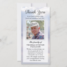 Tarjeta De Agradecimiento Gracias a la simpatía por la foto Personalizado -