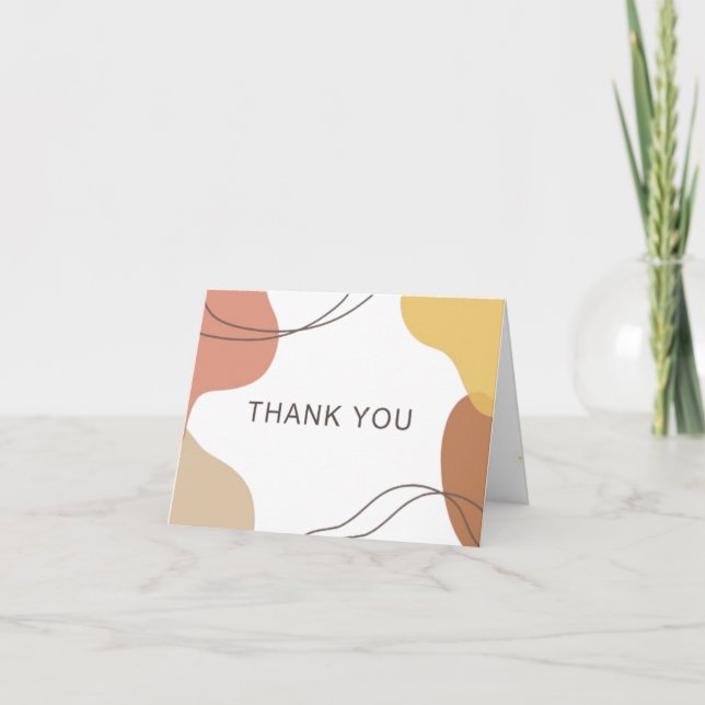 Tarjeta De Agradecimiento Gracias a las cartas (Anverso)