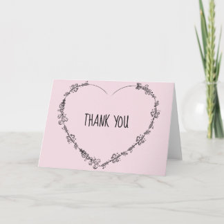 Tarjeta De Agradecimiento Gracias a las cartas en blanco dentro