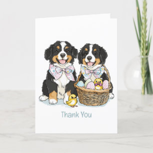 Tarjeta De Agradecimiento Gracias a los perros montañeses de Pascua Bernese