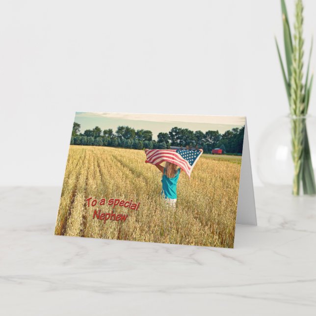 Tarjeta De Agradecimiento Gracias a los sobrinos militares (Anverso)