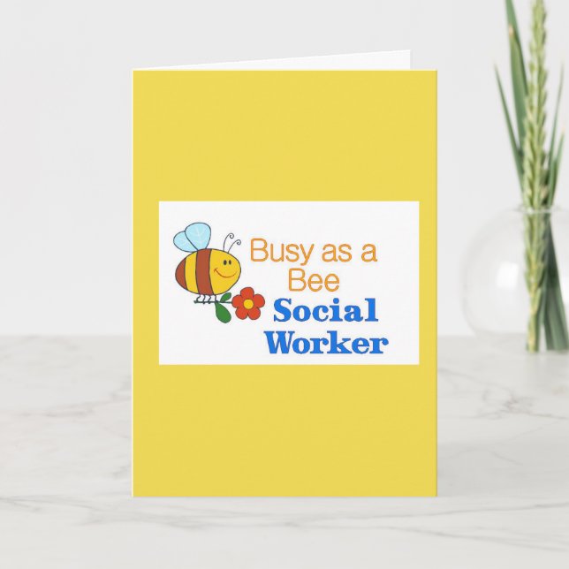 Tarjeta De Agradecimiento Gracias a los trabajadores sociales (Anverso)
