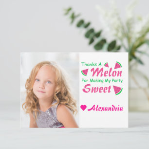 Tarjeta De Agradecimiento Gracias A Melon Watermelon