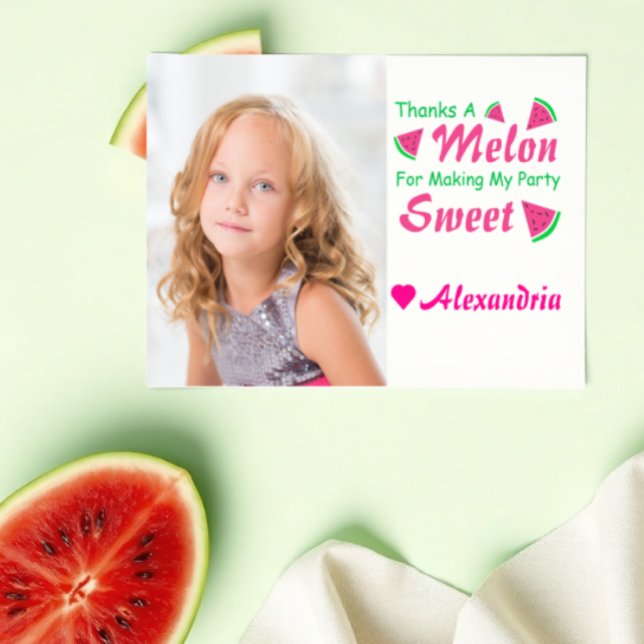 Tarjeta De Agradecimiento Gracias A Melon Watermelon (Subido por el creador)