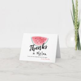 Tarjeta De Agradecimiento Gracias a Melon Watermelon Baby Shower