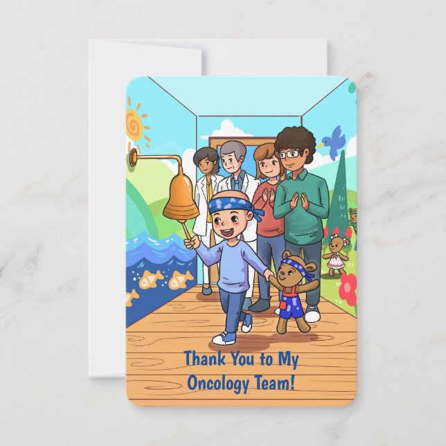 Tarjeta De Agradecimiento ¡Gracias a mi equipo de oncología! (Anverso)