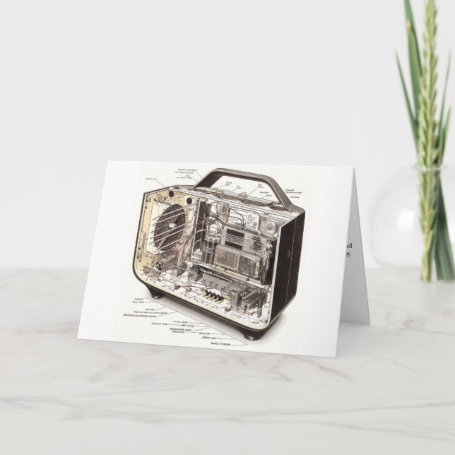 Tarjeta De Agradecimiento Gracias a mi esposo - radio (Anverso)