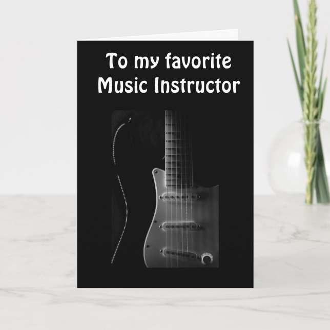 TARJETA DE AGRADECIMIENTO GRACIAS A "MI INSTRUCTOR DE MÚSICA FAVORITO" (Anverso)