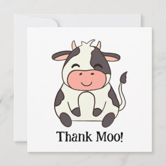 Tarjeta De Agradecimiento ¡Gracias a Moo!