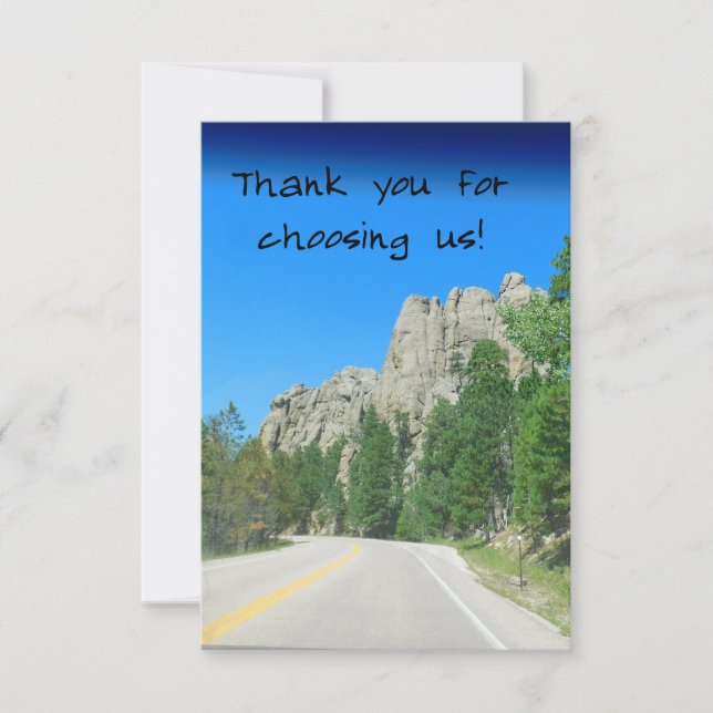 Tarjeta De Agradecimiento Gracias a Mountain View (Anverso)