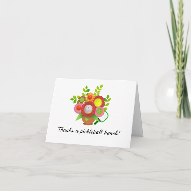 Tarjeta De Agradecimiento ¡Gracias a Pickleball Bunch! (Anverso)