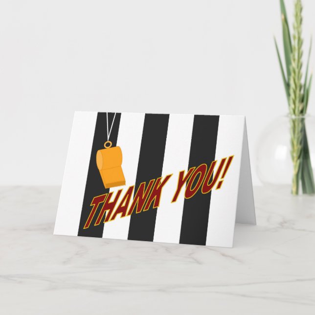 Tarjeta De Agradecimiento Gracias a Sports Official (Anverso)