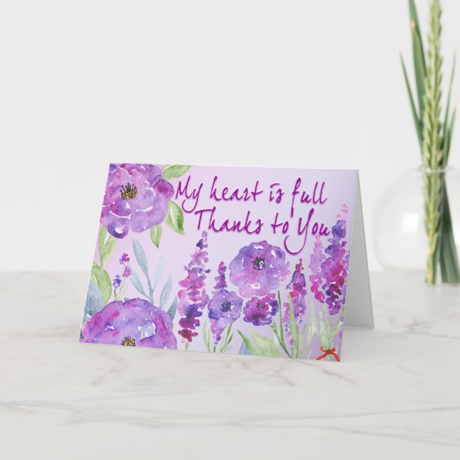 Tarjeta De Agradecimiento Gracias a ti (Anverso)