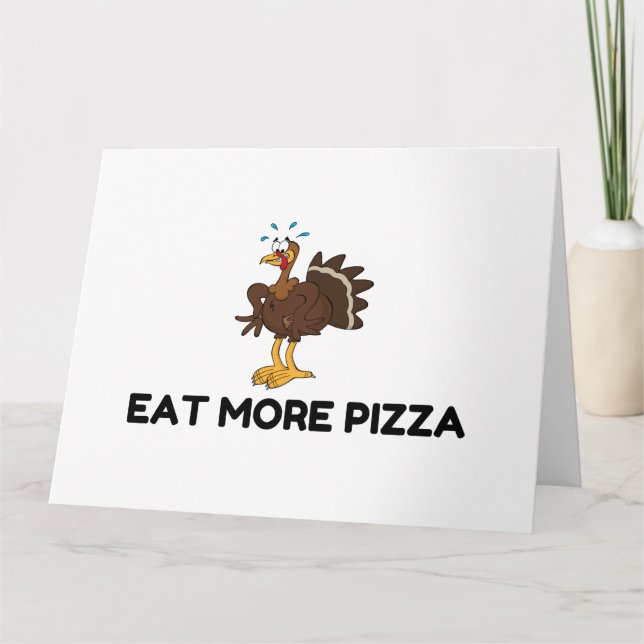 TARJETA DE AGRADECIMIENTO GRACIAS A TURQUÍA COMER MÁS PIZZA (Anverso)