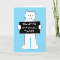 Gracias a un profesor especial Personalizado gato