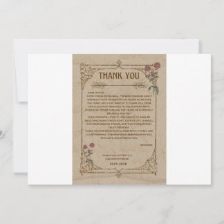 Tarjeta De Agradecimiento Gracias a una carta a un amigo de la infancia