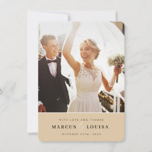 Tarjeta De Agradecimiento GRACIAS A USTED fotografía elegante, elegante, amp